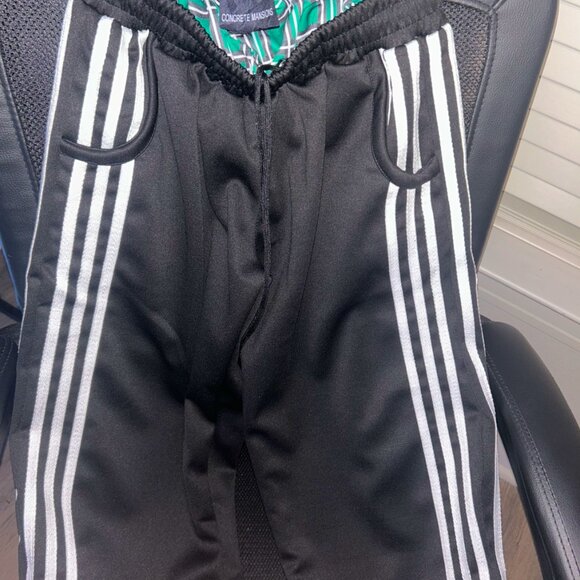 Black Double Waist Sweatpants - Picture 4 of 5